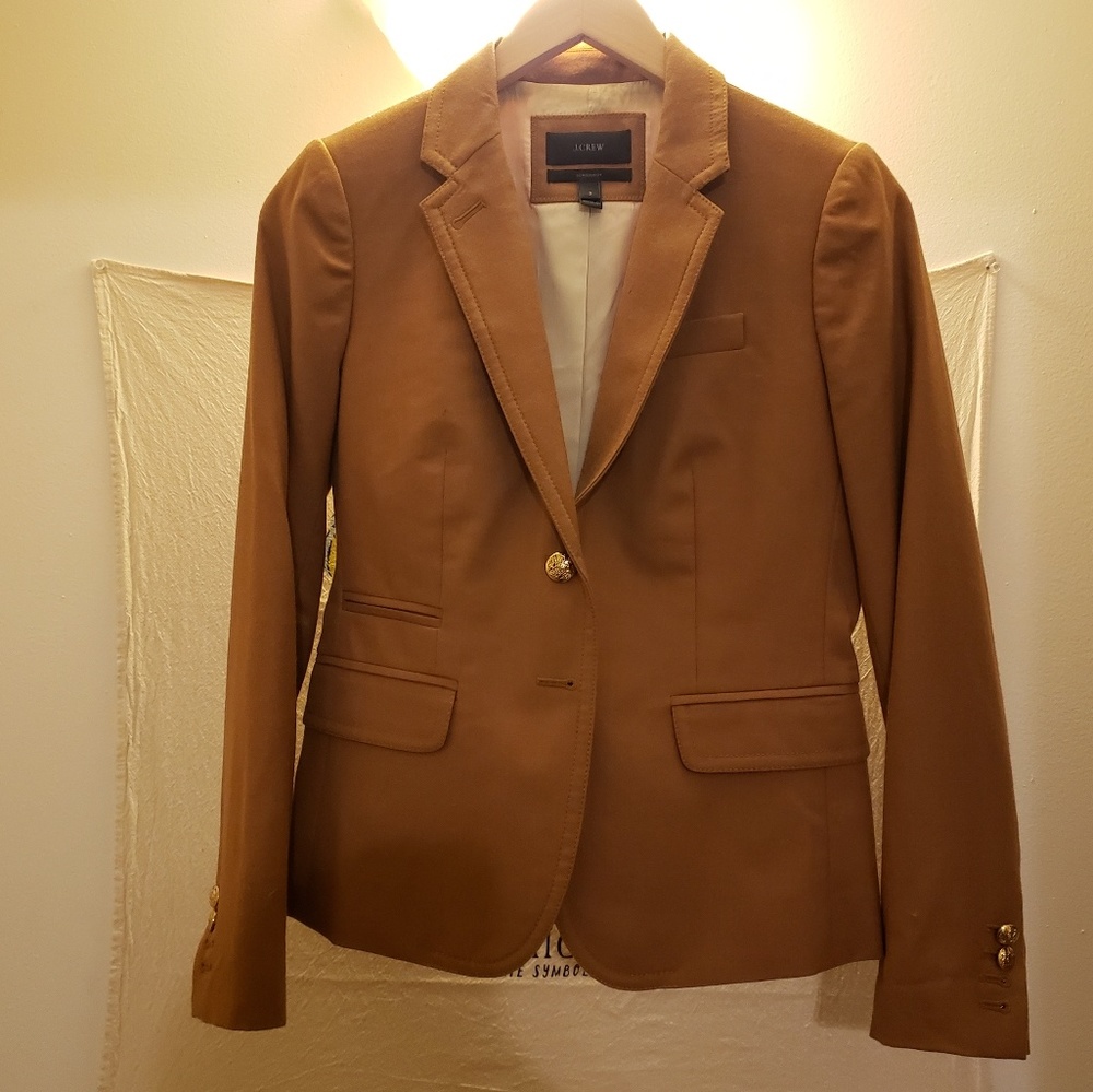 J. Crew Schoolboy Blazer in Camel